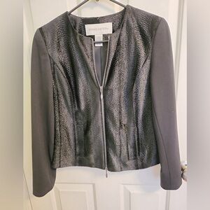 Doncaster “La Boheme” Black Texture Skirt & Jacket Set